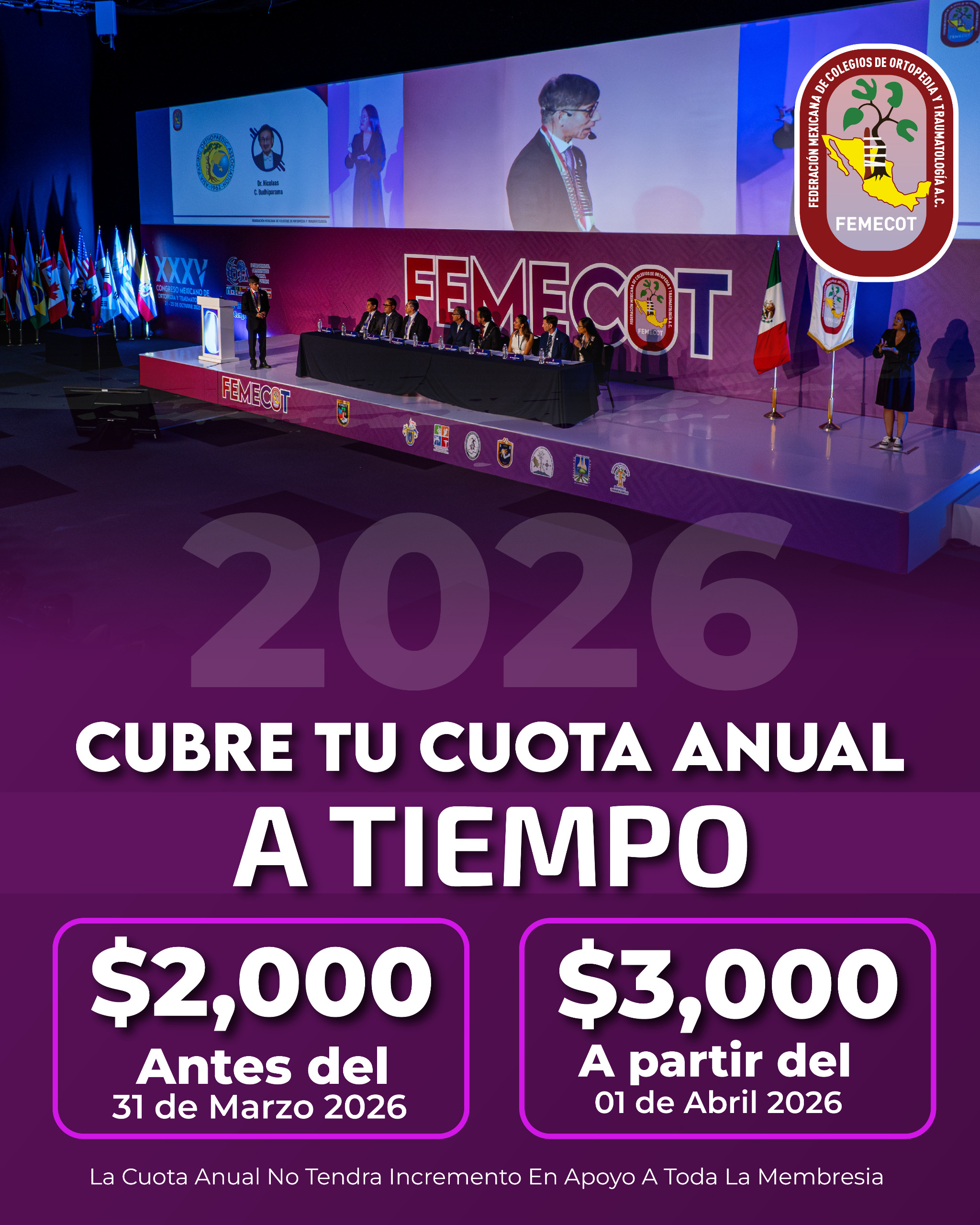 Cuotas FEMECOT 2026